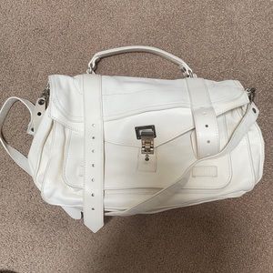 Proenza Schouler Lambskin PS1 Medium White